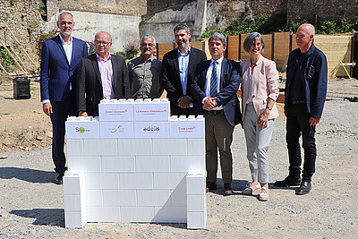 Espacil Accession pose la 1ère pierre du programme L'Orée des Halles à Savenay (Loire-Atlantique)